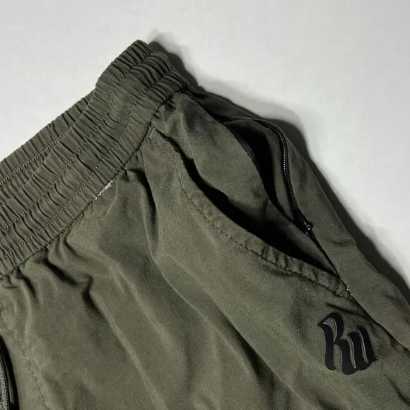 Rocaware Men's Joggers Stretch Drawstrings Olive Green Size XL ~Xl Side Pockets - Picture 6 of 9